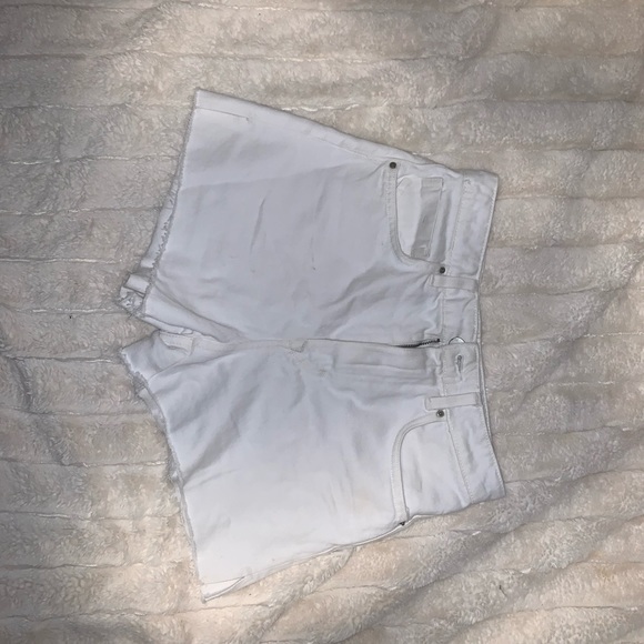 Zara White High Rise Denim Short - Picture 2 of 5